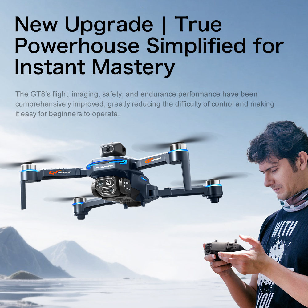 Оригинальный дрон GT8 с двойно – обзор и цена Jjrc Drone X12